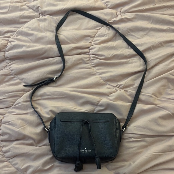 Kate Spade Black Textured Crossbody Bag - Picture 2 of 8